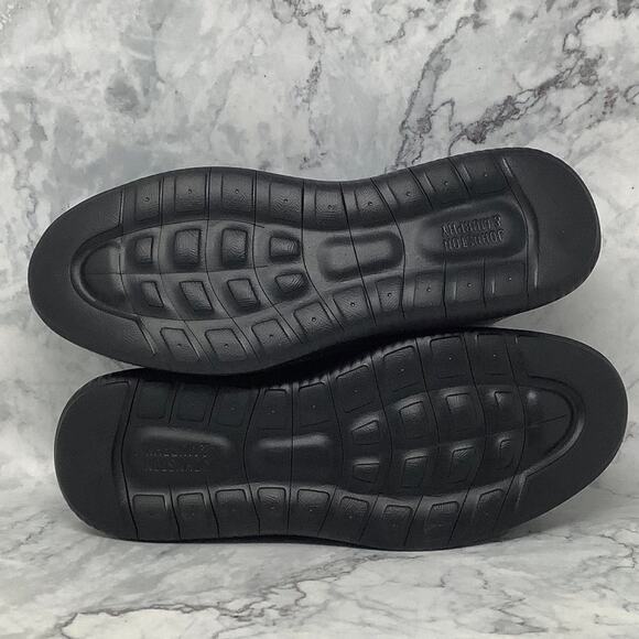 Johnston & Murphy Mens 10M Dark Gay Wool Leather Amherst U Throat Shoes N4-28 - Picture 6 of 9